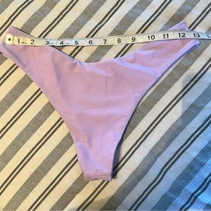 SHEIN Lavender Hi Cut Bikini Bottom